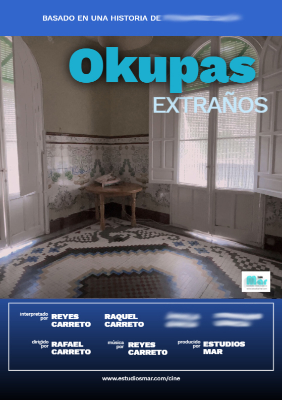 Cartel del cortometraje Okupas extraños