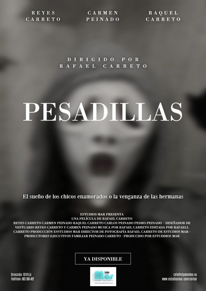 Cartel del cortometraje Pesadillas