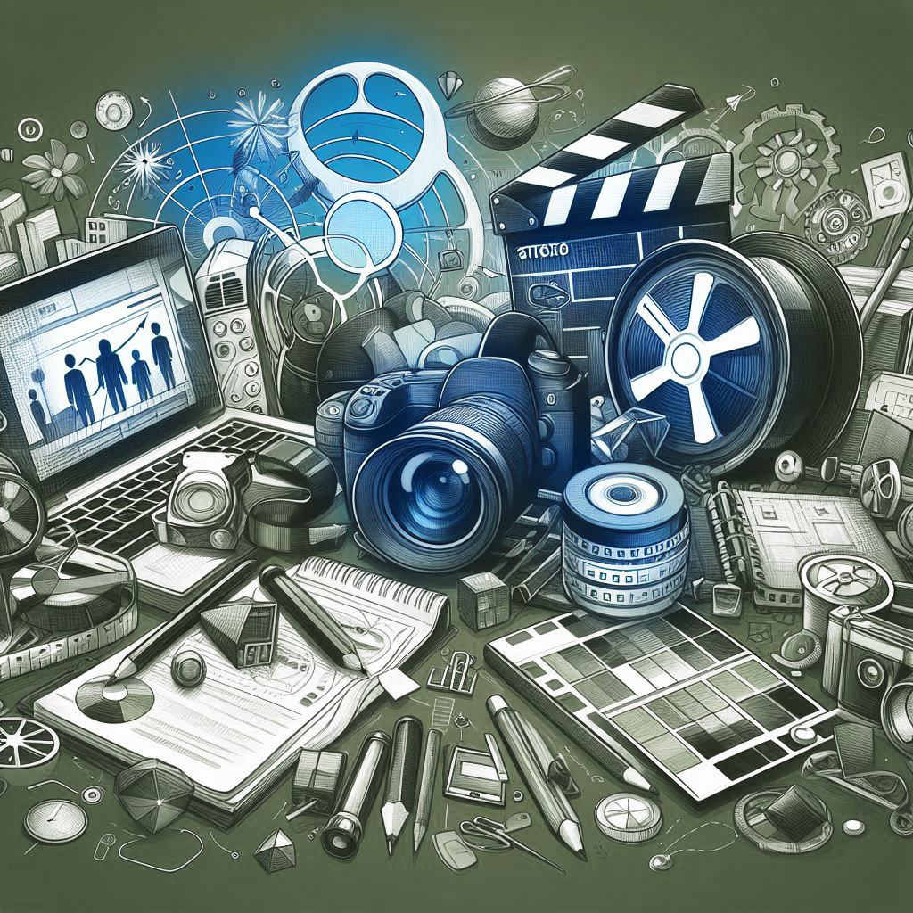 Ilustración de herramientas audiovisuales